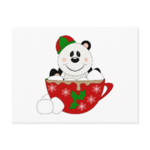 Cutelyn Christmas Mug Panda Bear Postcards