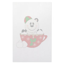 Cutelyn Christmas Mug Panda Bear Personalized Stationery
