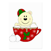 Cutelyn Christmas Mug Polar Bear Business Cards