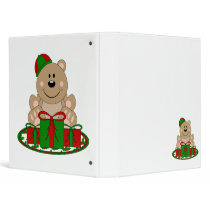 Cutelyn Christmas Present Bear binders by mydeas Cutelyn Christmas Present Bear binders