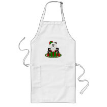 Cutelyn Christmas Present Panda Bear Apron