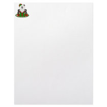 Cutelyn Christmas Present Panda Bear letterhead