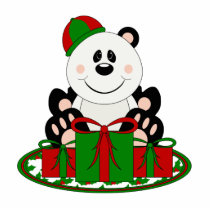 Cutelyn Christmas Present Panda Bear photo sculptures by mydeas Cutelyn Christmas Present Panda Bear photo sculptures