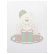 Cutelyn Christmas Present Polar Bear letterhead by mydeas Cutelyn Christmas Present Polar Bear letterhead