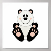 Cutelyn Panda Bear Posters