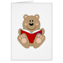 Cutelyn Reading Bear cards by mydeas Cutelyn Reading Bear cards