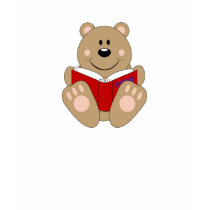 Cutelyn Reading Bear t-shirts by mydeas Cutelyn Reading Bear t-shirts