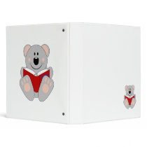 Cutelyn Reading Koala Bear binders by mydeas Cutelyn Reading Koala Bear binders