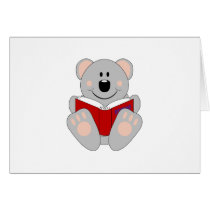 Cutelyn Reading Koala Bear cards