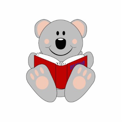 Sculpture Koala on Cutelyn Reading Koala Bear Photo Cutouts From Zazzle Com