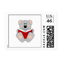 Cutelyn Reading Koala Bear Stamps