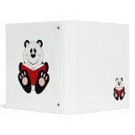Cutelyn Reading Panda Bear Vinyl Binder