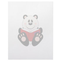 Cutelyn Reading Panda Bear letterhead