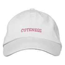 Cuteness Cap embroidered hats