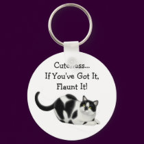 Cuteness Cat Keychain