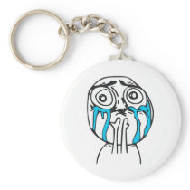 Cuteness Overload Cute Rage Face Meme Key Chains