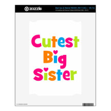 Cutest Big Sister NOOK Decals