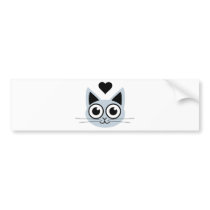 Cutest Blue Cat Bumper Stickers