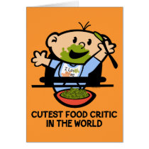Cutest Food Critic Greeting Card