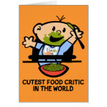 Cutest Food Critic Greeting Card