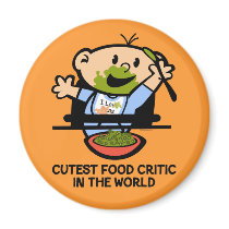 Cutest Food Critic Refrigerator Magnet