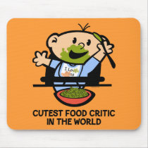 Cutest Food Critic Mouse Pad