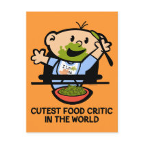 Cutest Food Critic Post Card