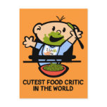 Cutest Food Critic postcards