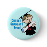Cutest Graduate Boys Button