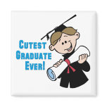 Cutest Graduate Boys Gifts Fridge Magnets