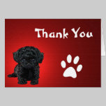 Cutest Puppy Ever Thank You Greeting Card cards