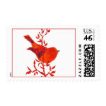 Cutest Red Bird on the planet Postage Stamp