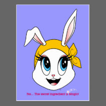 Cutesy Bunny™ Postcard postcards