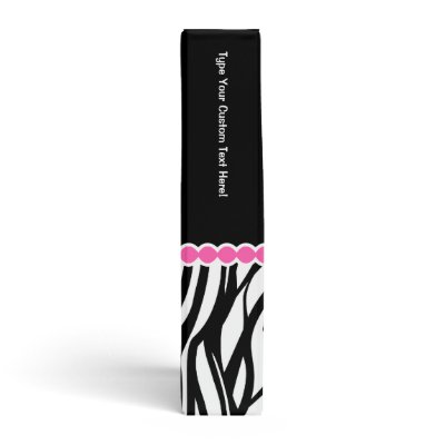 Zebra Binder