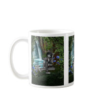 Cutie Anime Kitten Waterfalls 1 Mugs