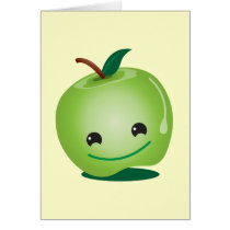 Cutie apple kawaii cute cards