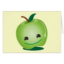 Cutie apple kawaii cute cards