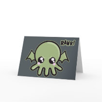 Cutie Baby Cthulhu Greeting Cards