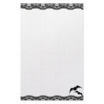 Cutie Bat Stationery with lace