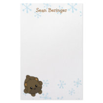 Cutie Brown Bear stationery by candystore Cutie Brown Bear stationery