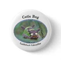 Cutie Bug Caterpillar Pinback Buttons