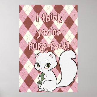Cutie Cat Poster print