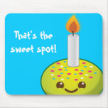 cutie Cupcake Happy Birthday smiles Mouse Pads