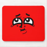 Cutie Faces - Red Mousepad mousepads