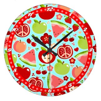 Cutie Fruities Wall Clocks