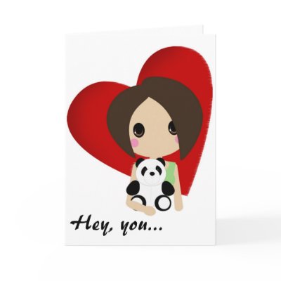 Cutie Kali Valentine Greeting Card by chloejw