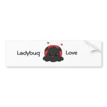 Cutie Lady Bug Bumper Sticker