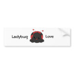 Cutie Lady Bug Bumper Sticker