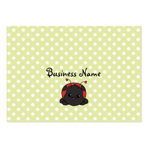 Cutie Ladybug Business Cards (back side)
