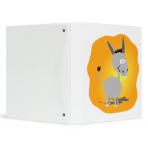Cutie little Donkey Vinyl Binders